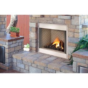 Lennox 42 Inch Elite Stainless Outdoor Fireplace
